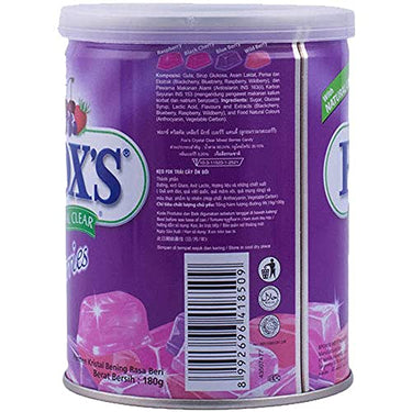 Fox's  Crystal Clear Mix Berries Flavoured Candy Tin, 180 g